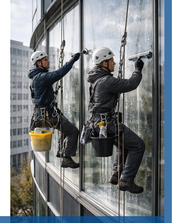 Мойка панорамных окон в Салехарде от 375 р. заказать у ВЫСОТНИК-Слх