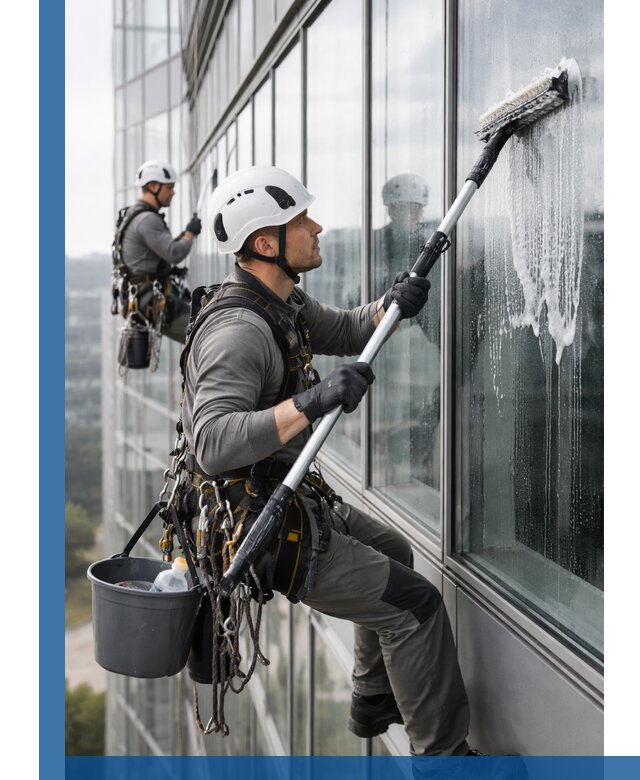 Высотная мойка сплошного остекления с выездом в Салехарде