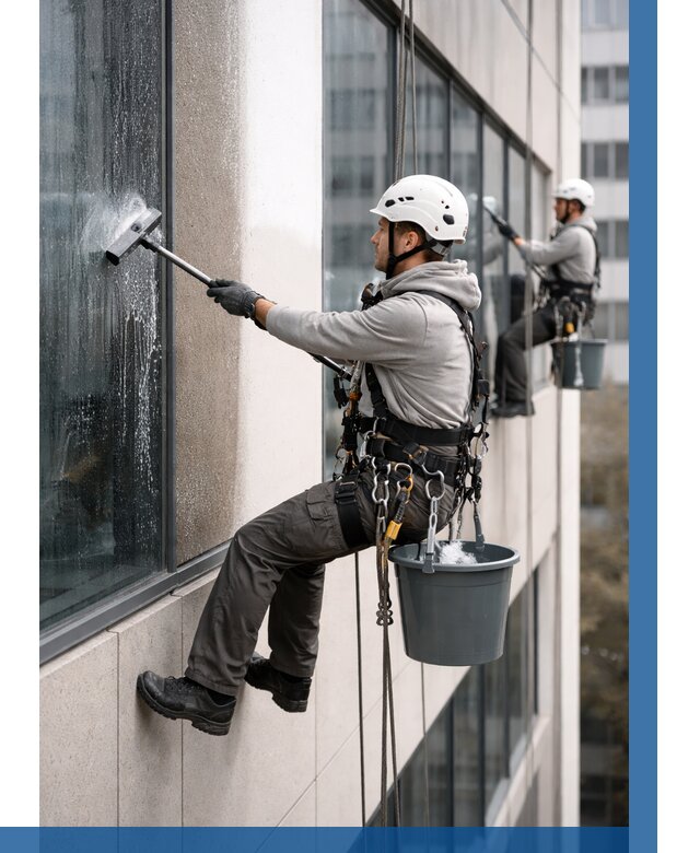 Мойка фасадов зданий в Салехарде под ключ от 375 р. | ВЫСОТНИК-Слх