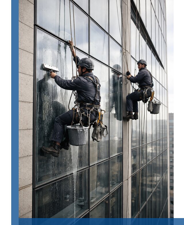 Профессиональная мойка стеклянных фасадов зданий в Салехарде