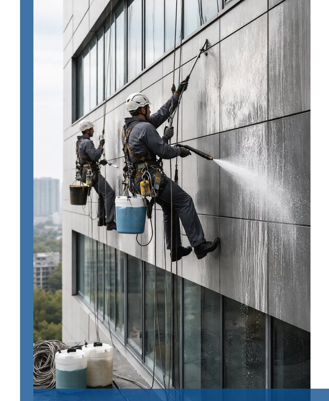 Профессиональная мойка вентилируемых фасадов в Салехарде