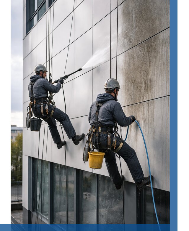 Мойка фасада из композита в Салехарде по цене от 321 р. | ВЫСОТНИК-Слх