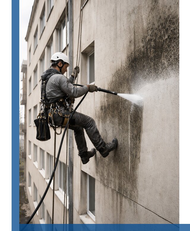 Профессиональная очистка фасадов от плесени в Салехарде