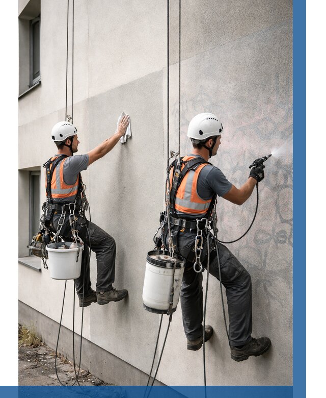 Антиграффити покрытие фасада в Салехарде от 642 р. | ВЫСОТНИК-Слх