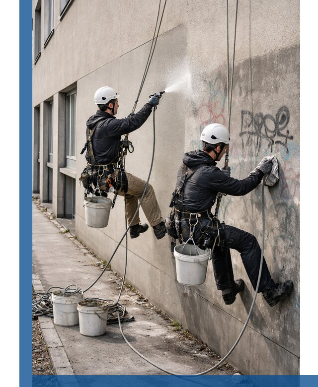 Антиграффити покрытие фасада с защитой от надписей в Салехарде