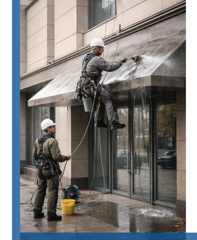 Профессиональная мойка козырьков и навесов в Салехарде