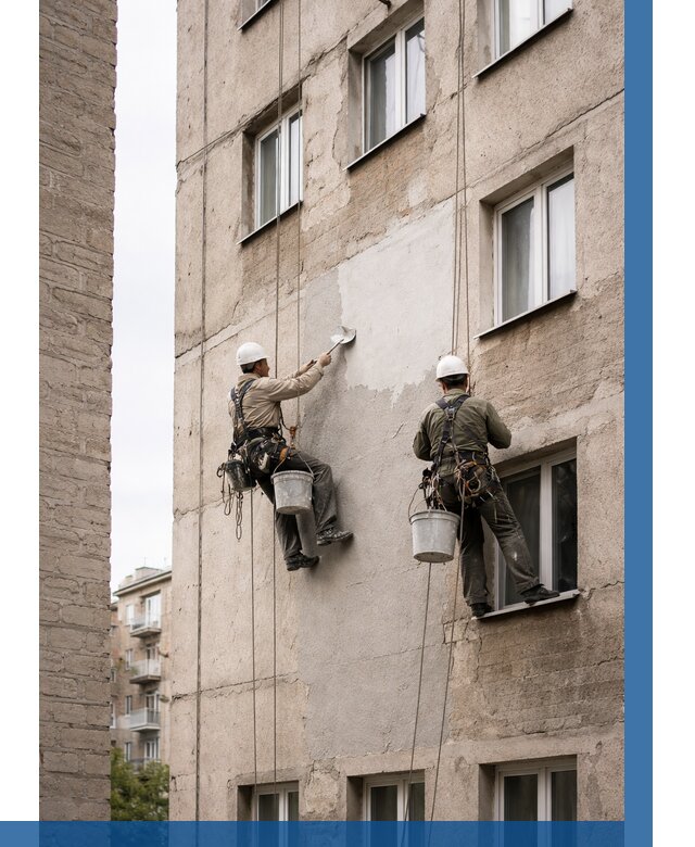 Косметический ремонт фасада в Салехарде от 1177 р. | ВЫСОТНИК-Слх