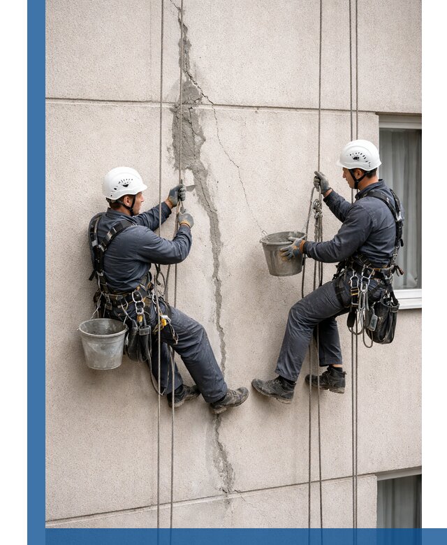 Заделка трещин на фасаде в Салехарде с гарантийным ремонтом