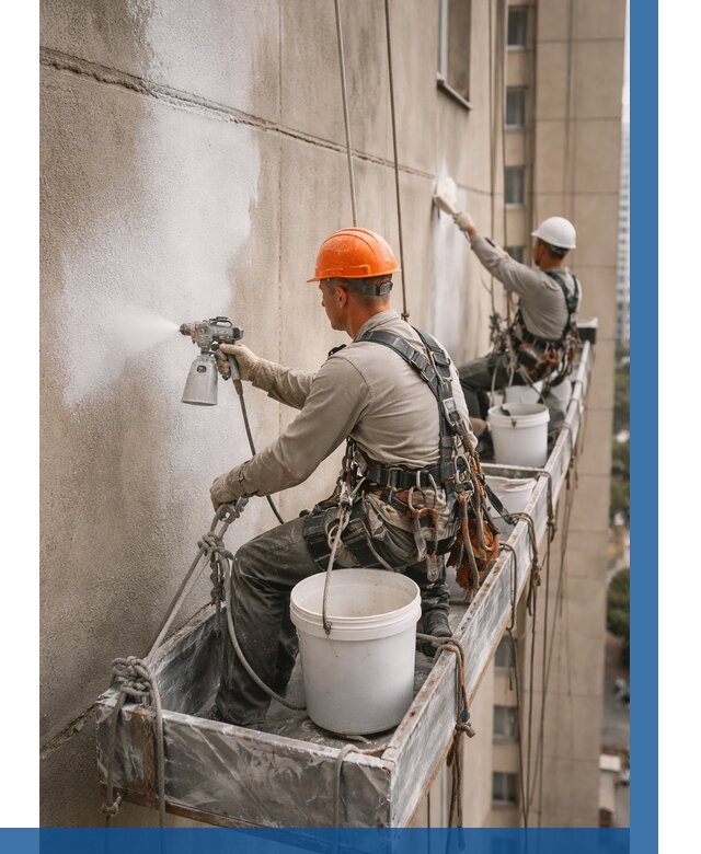 Грунтовка фасада на высоте в Салехарде от 128 р. | ВЫСОТНИК-Слх