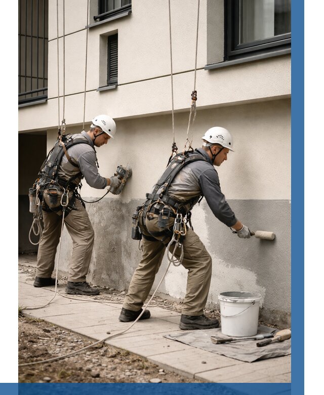 Окраска цоколя здания в Салехарде от 482 р. под ключ | ВЫСОТНИК-Слх