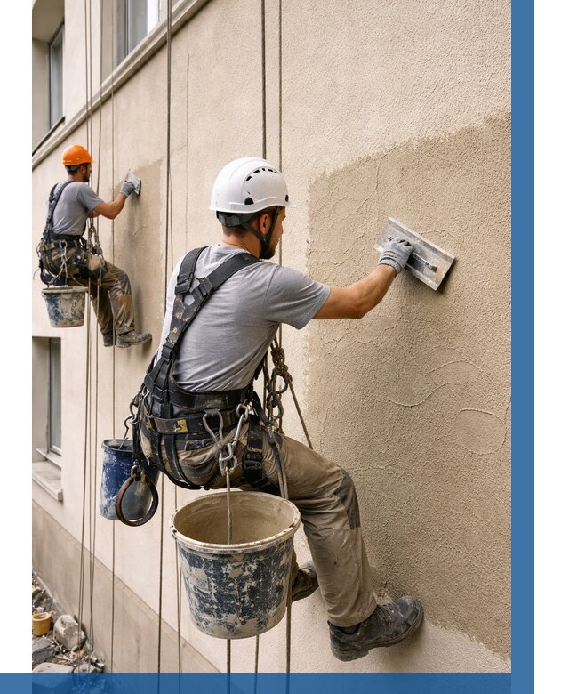 Декоративная штукатурка фасада в Салехарде от 1284 р. | ВЫСОТНИК-Слх