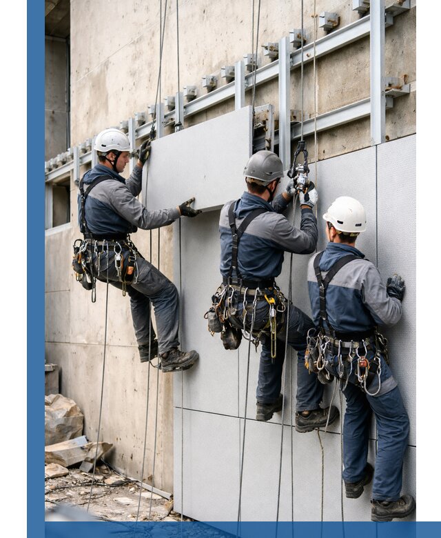 Монтаж вентилируемого фасада в Салехарде под ключ с гарантией качества