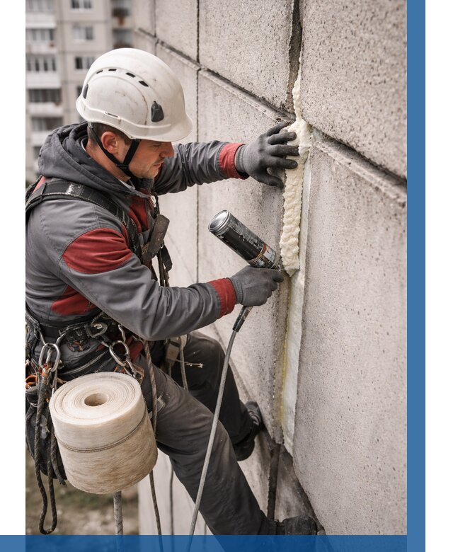 Утепление межпанельных швов в Салехарде от 749 р. | ВЫСОТНИК-Слх