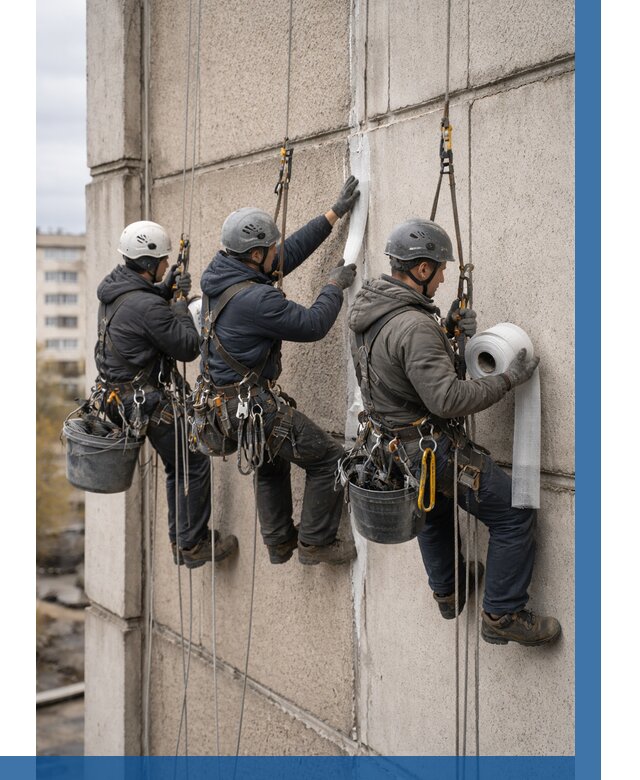 Ремонт межпанельных швов в Салехарде от 803 р. | ВЫСОТНИК-Слх