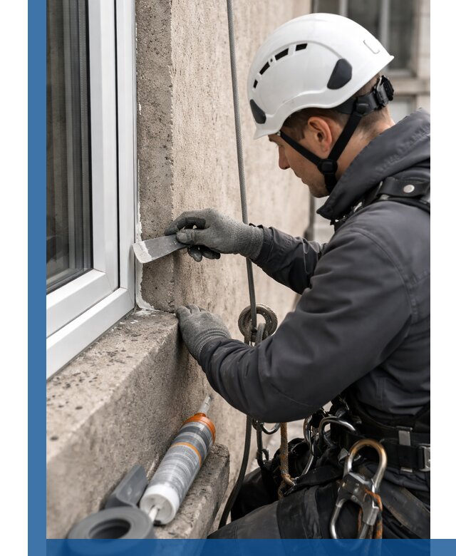 Герметизация монтажных швов окон в Салехарде с гарантией качества