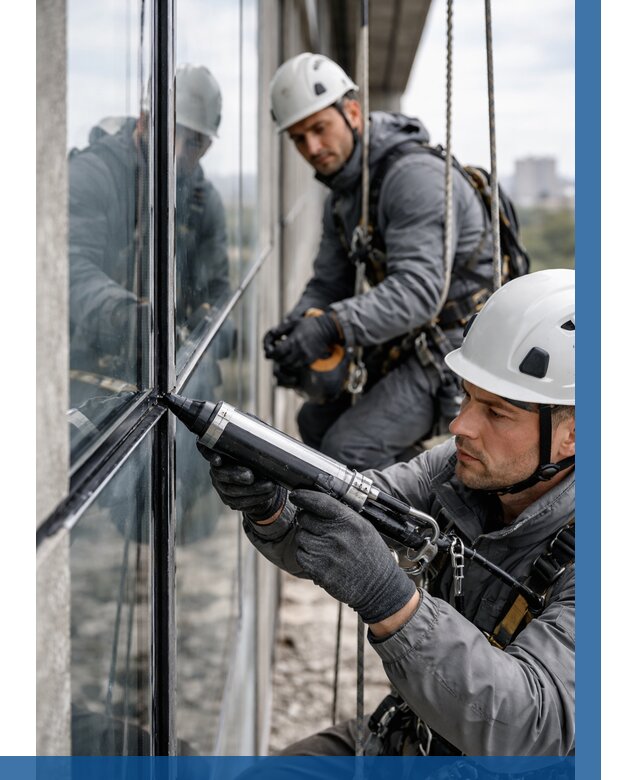 Герметизация витражных швов в Салехарде от 696 р. | ВЫСОТНИК-Слх