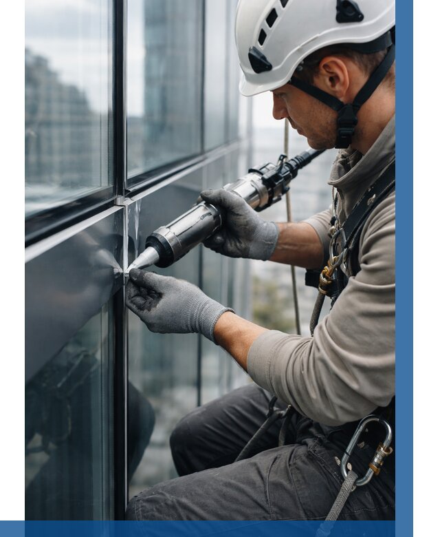 Герметизация стыков витража в Салехарде от 1284 р. | ВЫСОТНИК-Слх