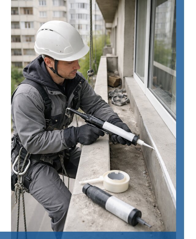 Герметизация швов лоджии в Салехарде от 4817 р. | ВЫСОТНИК-Слх