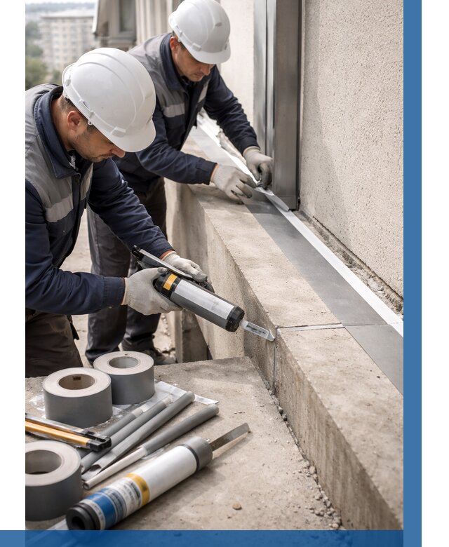 Герметизация примыкания балкона в Салехарде от 4817 р. | ВЫСОТНИК-Слх