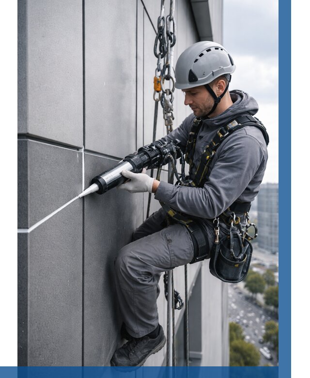 Герметизация стыков фасадных панелей в Салехарде от 6958 р.| ВЫСОТНИК-Слх