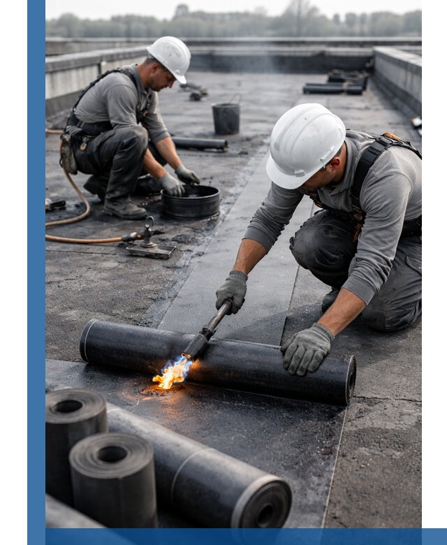 Ремонт рулонной кровли в Салехарде герметизация и восстановление