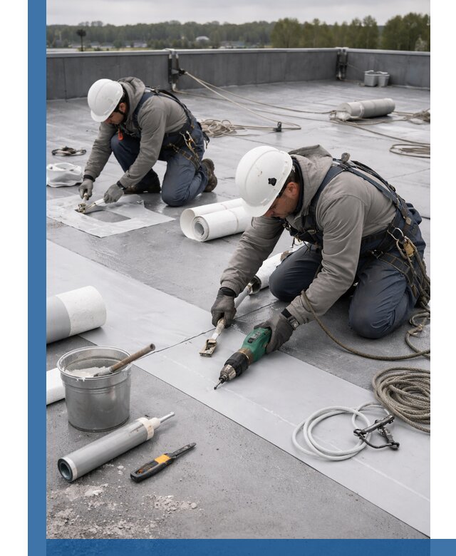 Ремонт мембранной кровли в Салехарде качественно и с гарантией