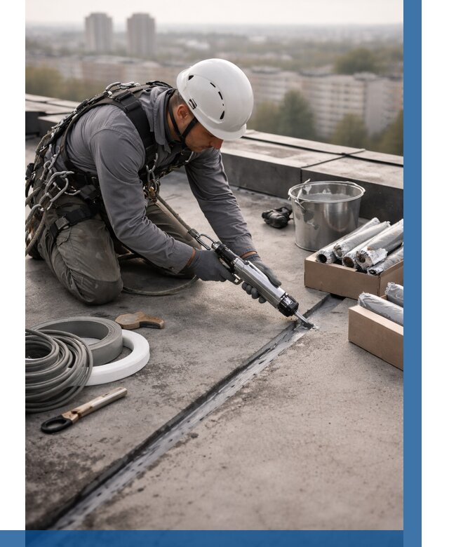 Герметизация швов кровли в Салехарде от 482 р./м2 | ВЫСОТНИК-Слх