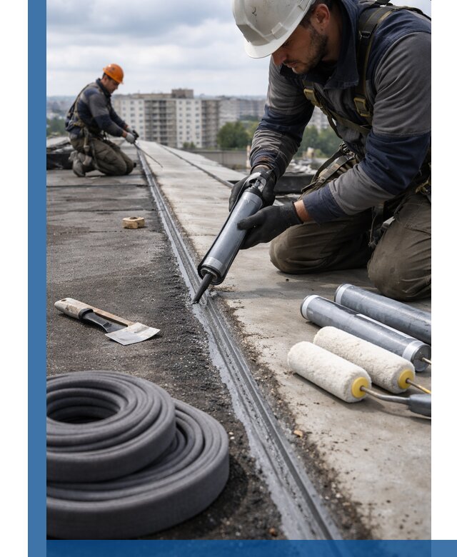 Герметизация швов кровли в Салехарде с гарантией герметичности