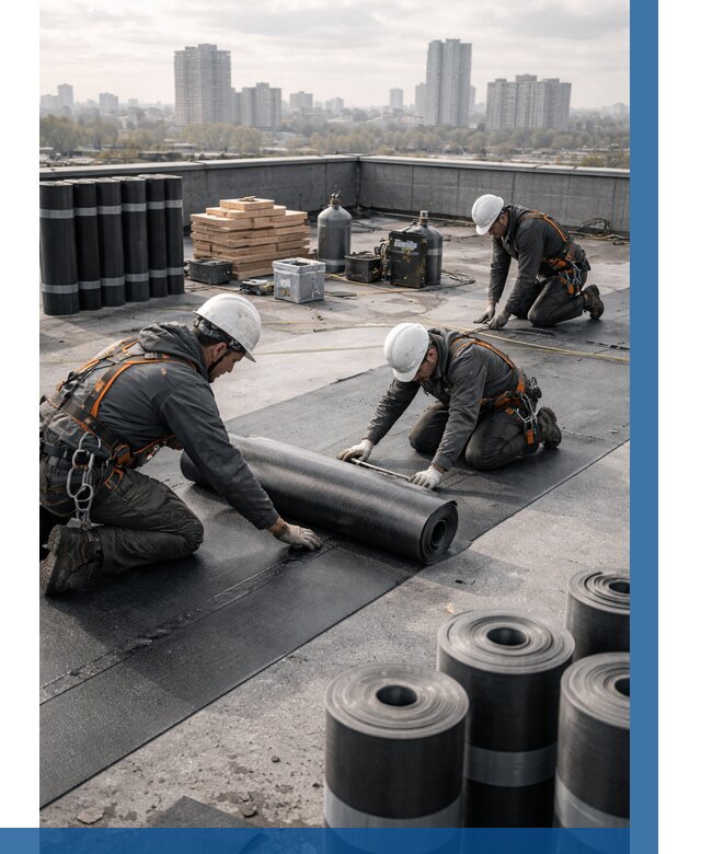 Монтаж мягкой кровли под ключ в Салехарде от 482 р. | ВЫСОТНИК-Слх