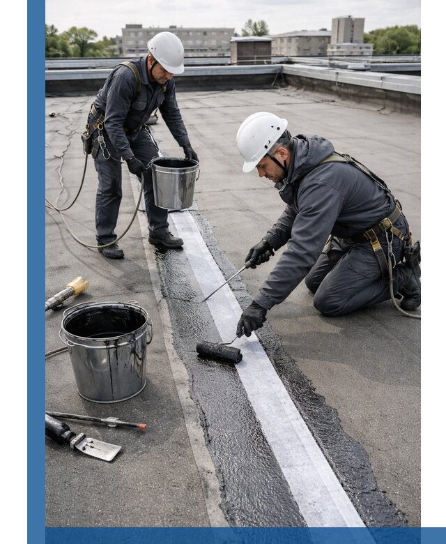 Гидроизоляция кровли мастикой в Салехарде надежная защита