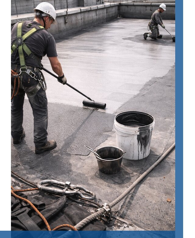 Гидроизоляция кровли жидкой резиной в Салехарде от 535 р. | ВЫСОТНИК-Слх