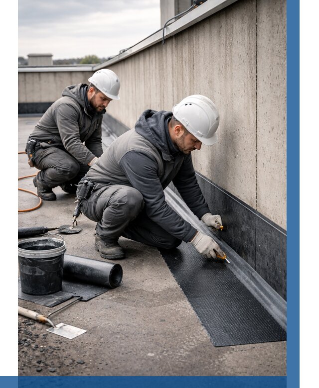 Гидроизоляция примыканий на кровле в Салехарде от 963 р. | ВЫСОТНИК-Слх