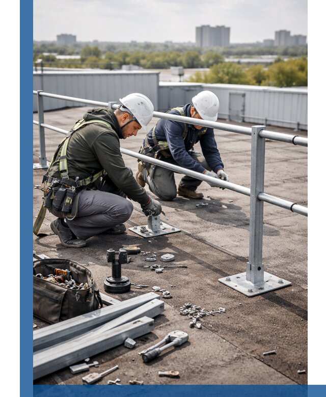 Монтаж кровельного ограждения в Салехарде под ключ с гарантией