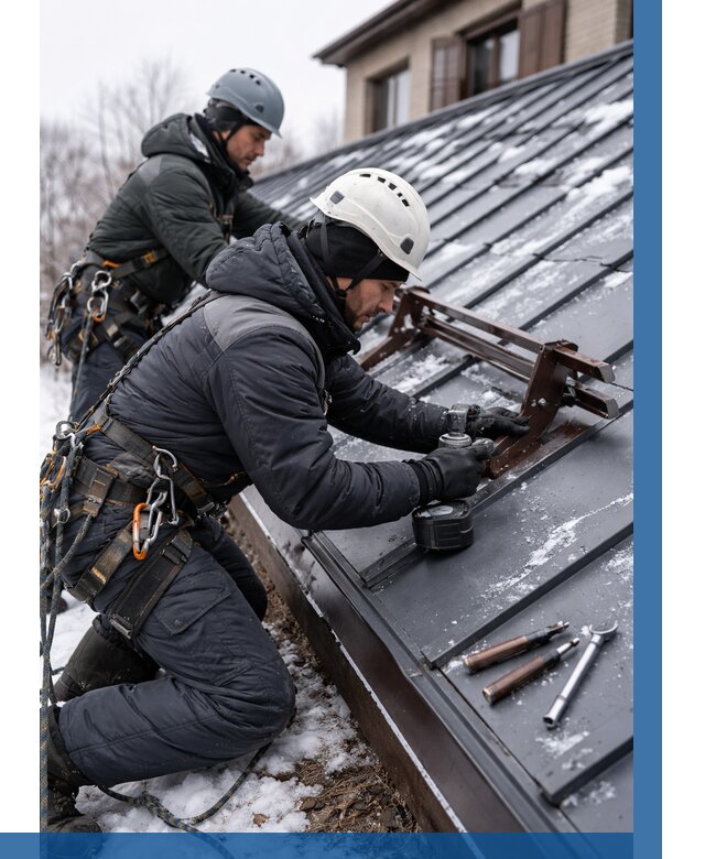 Монтаж снегозадержателей в Салехарде от 482 р. | ВЫСОТНИК-Слх