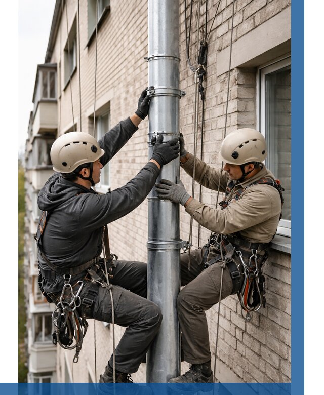 Замена водосточных труб в Салехарде от 6958 р. | ВЫСОТНИК-Слх