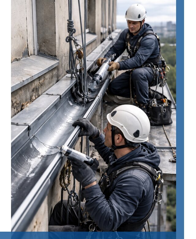 Ремонт водосточных желобов в Салехарде от 6958 р. | ВЫСОТНИК-Слх