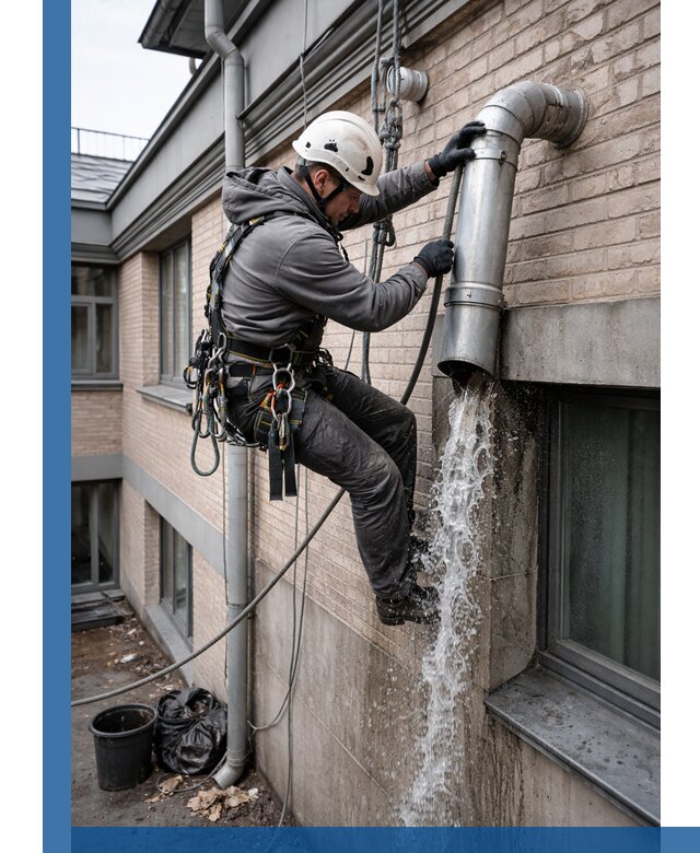 Профессиональная прочистка водосточных труб в Салехарде с гарантией