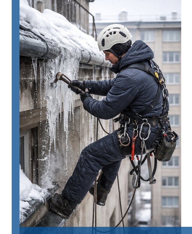 Удаление наледи и чистка водостоков в Салехарде оперативно и безопасно