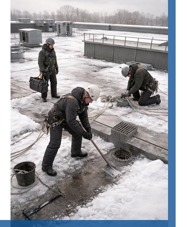 Абонентское обслуживание кровли зимой в Салехарде от 8563 р. | ВЫСОТНИК-Слх