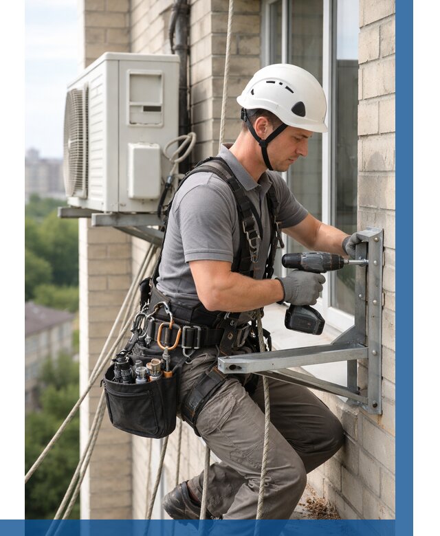 Установка кронштейнов кондиционера в Салехарде от 3746 р. | ВЫСОТНИК-Слх