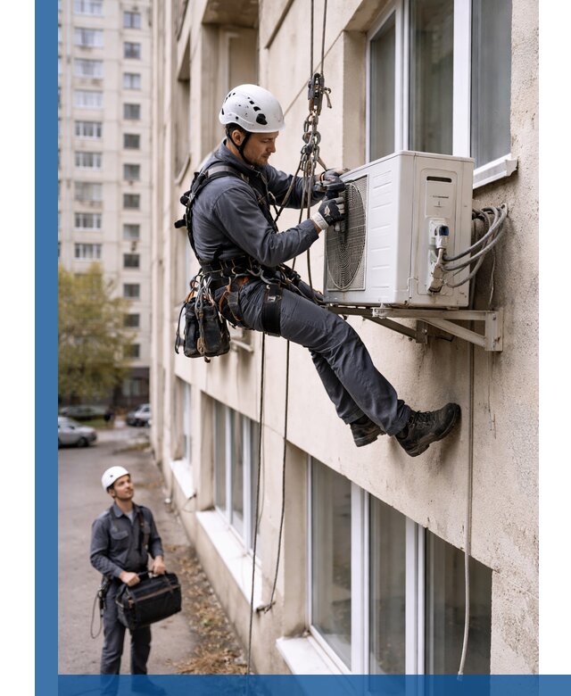 Демонтаж внешнего блока кондиционера в Салехарде профессионально