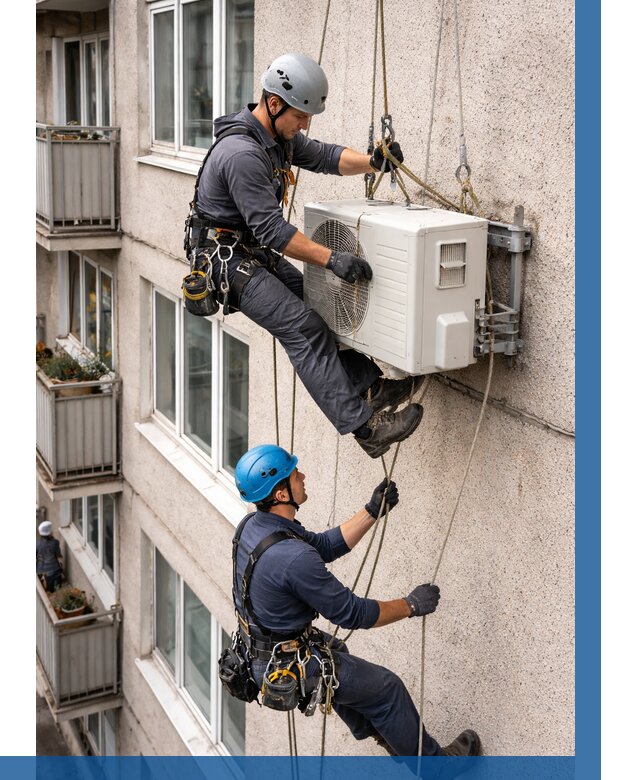 Перенос внешнего блока кондиционера в Салехарде от 9634 р.| ВЫСОТНИК-Слх