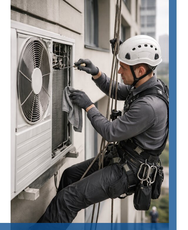 Обслуживание внешнего блока кондиционера в Салехарде от 2890 р.ВЫСОТНИК-Слх