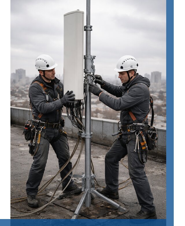 Монтаж антенн связи на крыше в Салехарде от 9098 р. | ВЫСОТНИК-Слх