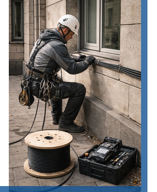 Прокладка оптоволоконного кабеля в Салехарде от 856 р. | ВЫСОТНИК-Слх