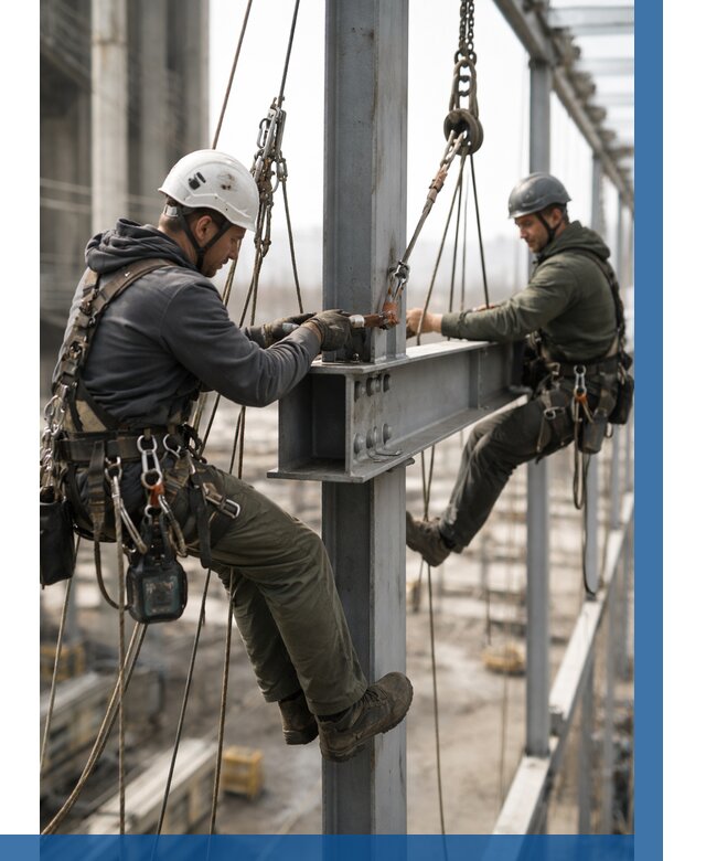 Монтаж металлоконструкций на высоте в Салехарде от 3746 р. | ВЫСОТНИК-Слх