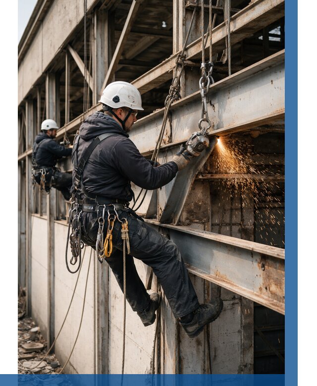 Демонтаж металлоконструкций на высоте в Салехарде от 6958р. |ВЫСОТНИК-Слх