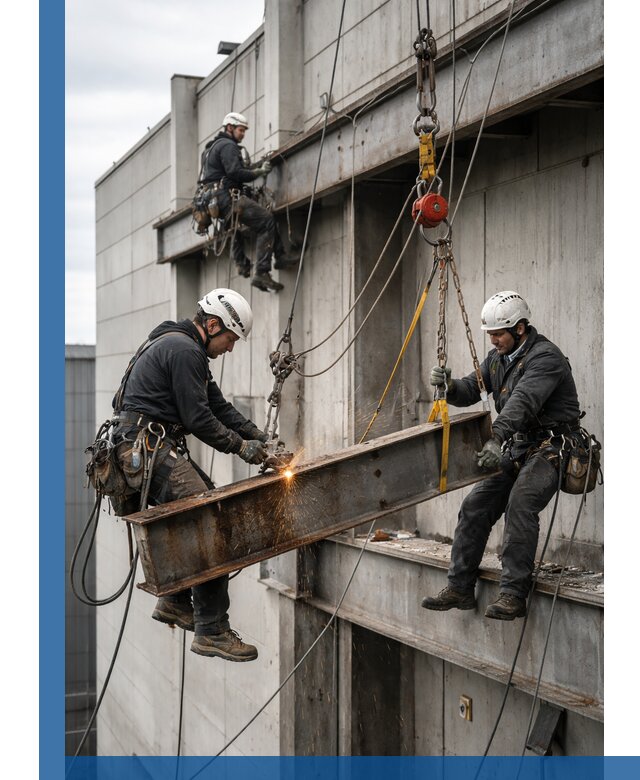 Демонтаж металлоконструкций на высоте в Салехарде под ключ