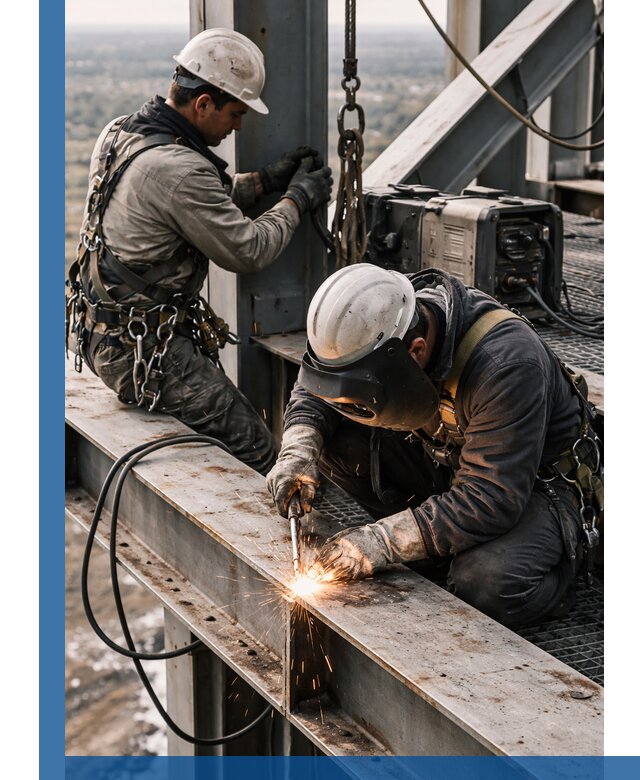 Высотные сварочные работы в Салехарде для промышленных объектов