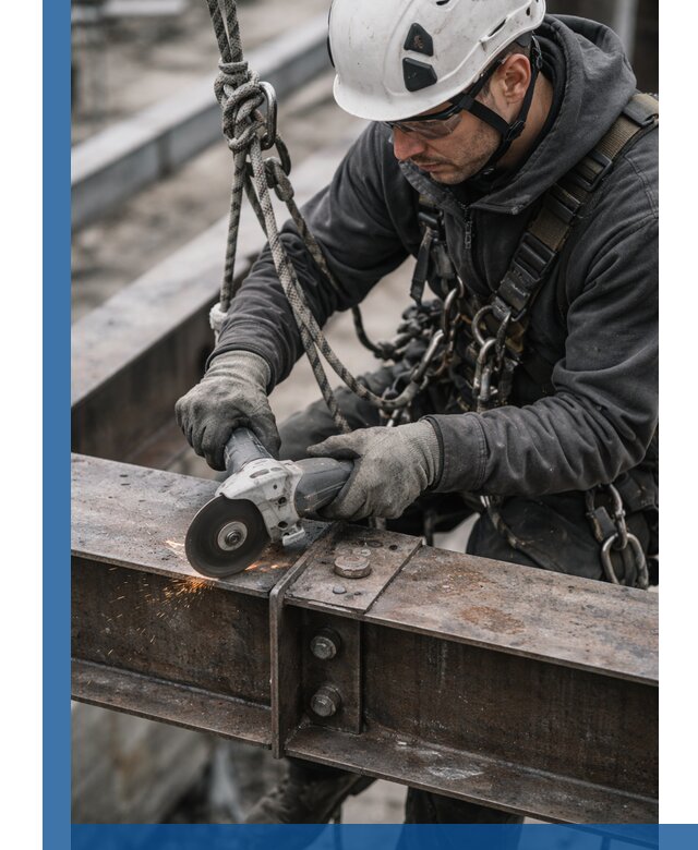 Резка металла на высоте в Салехарде для зданий и конструкций